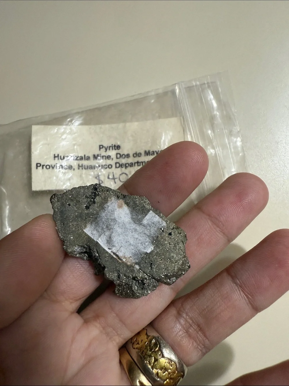 Pyrite Cluster Decorative Stone - Silver
